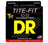 DR Strings TITE-FIT™ - Nickel Plated Electric Guitar Strings: Medium to Heavy 10-52