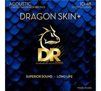 DR Strings Dragon Skin+ Coated Phosphor Bronze 12-String Light Corde Chitarra Acustica