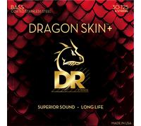 DR Strings Dragon Skin+ Coated Steel 6-String Medium 30-125 Corde Basso 6 Corde