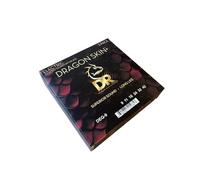 DR Strings Dragon Skin+ DEQ-9 Confezione da 3 - Corde per chitarra elettrica rivestite in Quantum Nickel 009-042 (Light) - Tecnologia Accurate Core, durata extra lunga