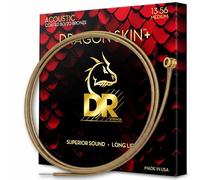 DRAGON SKIN+ - Corde rivestite per chitarra acustica 80/20 - DA8-13 - Suono superiore con sensazione confortevole e lunga durata: Medium 13-56