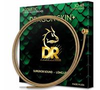 DRAGON SKIN+ - Corde per chitarra acustica 80/20 rivestite - DA8-10 - Suono superiore con sensazione confortevole e lunga durata: extra leggere 10-48