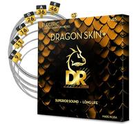 DR Strings DRAGON SKIN+ - Corde per chitarra elettrica in nichel Quantum Nickel - DEQ-9/46 - Suono superiore con sensazione confortevole e lunga durata - da leggere a medie 9-46 (DEQ-9/46)