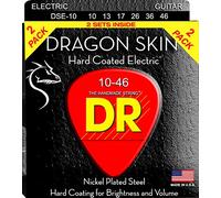 Dr Strings dse-2/10 Dragon di protezione trasparente con rivestimento in acciaio nichelato per chitarra elettrica Value Pack