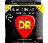 Dr Strings dse-2/9 drago di protezione trasparente con rivestimento in acciaio nichelato per chitarra elettrica Value Pack