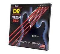 DR Strings Neon Red NRB5-45