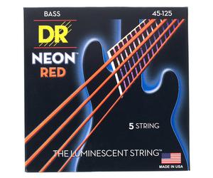DR Strings Neon Red NRB5-45