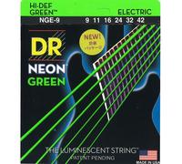 DR String NGE-9 Neon Green Set di corde per chitarra elettriche
