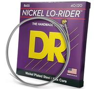 DR Strings NLH540 NICKEL LO-RIDER™ - Nickel Plated Bass Strings: 5-String Light 40-120, Silver