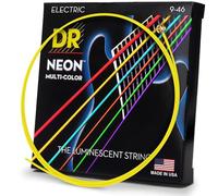 DR Strings NMCE-9/46 DR NEON corde elettriche, leggere/pesanti, multicolore
