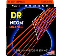 DR String NOA-11 Neon Orange Set di corde per chitarra acustica