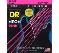 DR Strings Set di corde per chitarra elettrica NPE-9 Neon Pink