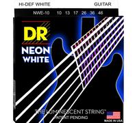 DR String NWE-10 Neon White Set di corde per chitarra elettriche