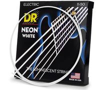 Dr Strings nwe-11 Dr neon corde per chitarra elettrica, pesante, bianco