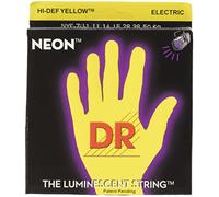 Dr Strings NYE711 11 - 60 Heavy set Handmade neon hi-def giallo rivestito 7-string Electric Strings