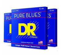DR Strings Pure Blues PHR-10 3Pack