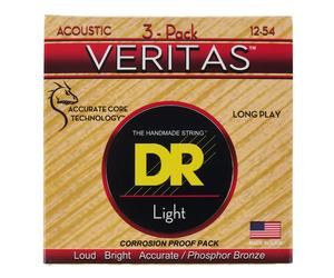 DR Strings Veritas Acoustic VTA-12 3-Pack