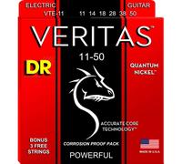 DR Strings VERITAS™ - Coated Core Technology Electric Guitar Strings: Heavy 11-50