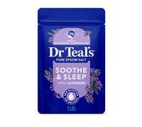 Dr Teal’s Soluzione per il bagno con puro sale di Epsom e lavanda, per lenire i muscoli e aiutare a dormire, 1,36 kg