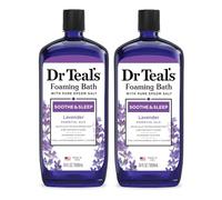 Dr Teal's Foaming Bath with Pure Epsom Salt, Soothe & Sleep with Lavender 34 fl oz (Pack of 2)