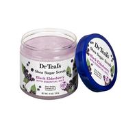 Dr Teal's Shea Sugar Body Scrub Black Elderberry & Essential Oils Pink - 538g