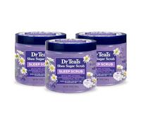 Dr Teal's Shea Sugar Body Scrub, Melatonina con oli essenziali, 19oz (confezione da 3)