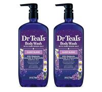 Dr Teal's Sleep Blend Body Wash with Pure Epsom Salt, Melatonina & Essential Oil Blend, 24oz (2 pezzi)