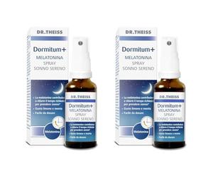 Dr. Theiss Dormitum + Melatonina per Dormire Bene 30 ml - Spray Integratore per Sonno e Addormentamento, con Estratto di Passiflora che Favorisce il Relax in Caso di Stress e Insonnia
