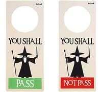 Dr. Troll POMING Cartello non disturbare appendiabiti per porta POMO tipo DO Not Disturb Gandalf You Shall Pass You Shall Not Pass