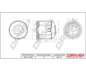 Dr Ve + DP1110.11.0168 Filtro Olio per Aro,Audi,Multicar,Rover,Seat,Volvo ,