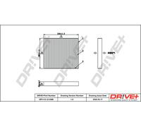 Dr Ve + DP1110.12.0369 Filtro, Interno Aria per Lexus, Mazda, Subaru, Suzuki,