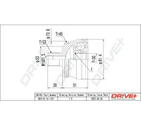 Dr Ve + Kit Giunto Semiasse Collegamento Unità per Audi 80 8C B4 89 89Q 8A B3