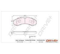 Dr Ve + Pastiglie Freno Kit a Disco Asse Anteriore per Iveco Quotidiano IV)
