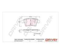 Dr Ve + Pastiglie Freno Kit Assale Posteriore per Citroën C4 Picasso I UD_ Ua _