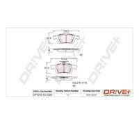 Dr Ve + Pastiglie Freno Kit Assale Posteriore per Ford Kuga II DM2 Max