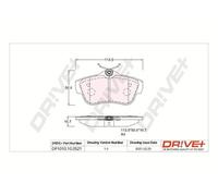 Dr Ve + Pastiglie Freno Kit Assale Posteriore per Peugeot Expert Scatola VF3A_