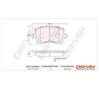 Dr Ve + Pastiglie Freno Kit Assale Posteriore per VW Polo 6R 6C 6R _Golf VI