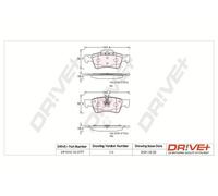 Dr Ve + Pastiglie Kit Pastiglie Freno Assale Posteriore per Mercedes-Benz