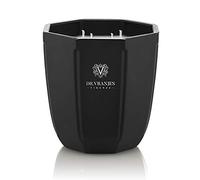Dr. Vranjes - Candela Decorativa Onice - Ambra 500g / 18 Oz, Candela Profumata, Raffinato Vaso in Vetro Colorato Fatto a Mano Forma Ottagonale, Colore Nero, Made in Italy