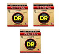 DR VTA-10 Veritas Guitare occidentale Rigor 010-048, confezione da 3