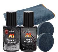 Dr. Wack A1 Lederpflegeset, Pulitore & Cura + Panno IN Microfibra & 2 Cuscinetti