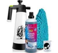 Dr. Wack A1 Power Foam - Shampoo per auto, 1 l + spruzzatore di schiuma + guanto