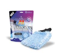 Dr. Wack - Guanto per lavaggio auto A1, in microfibra di alta qualità | Guanto a pelo lungo per la pulizia dell'auto senza graffi, estremamente assorbente, oltre 500 ml, per mancini e destrorsi.