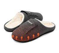 Dr.warm Pantofole riscaldate elettriche, unisex, con batteria ricaricabile, unisex, per donne e uomini, Grigio, 40.5/41.5 EU