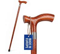 Dr. Watson - Bastone da Passeggio in Legno Fattto a Mano, Fritz (Marrone)