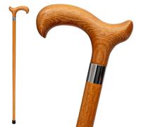 Dr. Watson - Bastone da passeggio realizzato a mano in legno con manico Derby