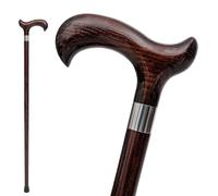 Dr. Watson - Bastone da passeggio realizzato a mano in legno con manico Derby