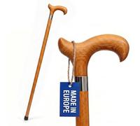 Dr. Watson Classic Derby - Bastone da passeggio in frassino fatto a mano (Caramello)