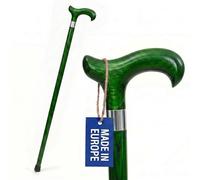 Dr. Watson Classic Derby - Bastone da passeggio in frassino fatto a mano (Verde)