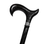 Dr. Watson Prestige Bastone da Passeggio Elegante Derby, Nero, 89 cm